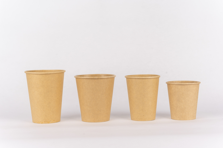 Mixed kraft paper cup sizes – 02808