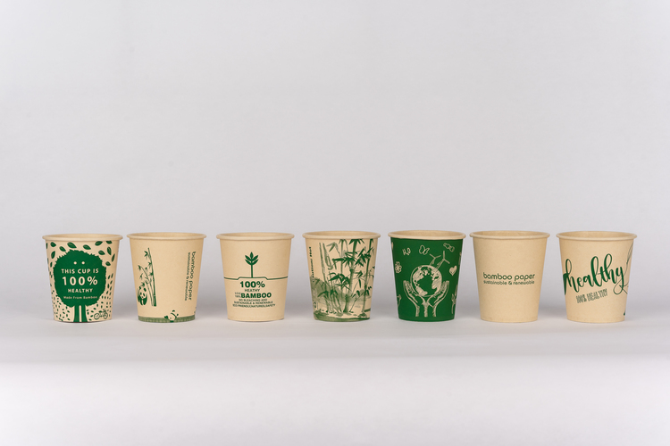 6.5oz printed kraft paper cups – 02769