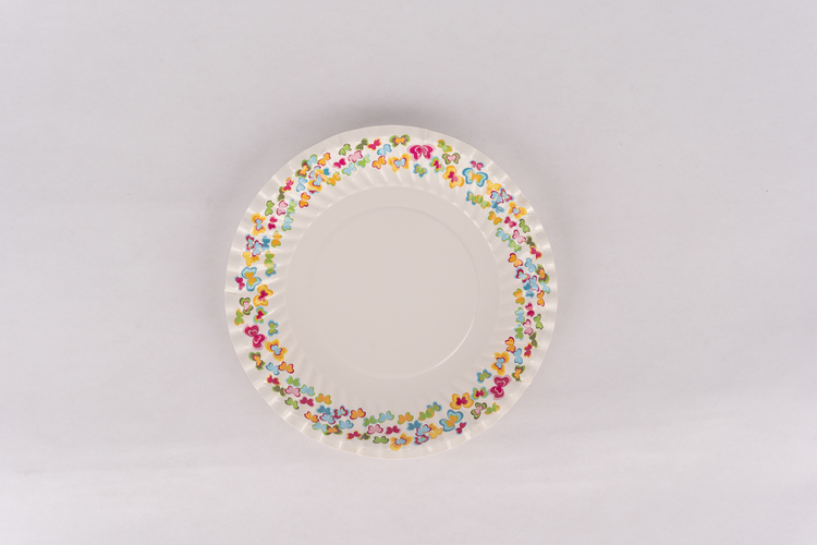 16cm floral paper plate – 02799