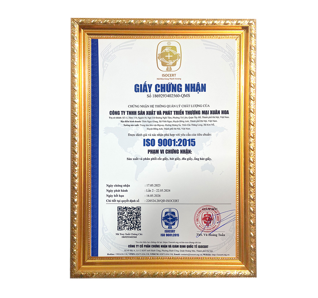 ISO 9001:2015 certification