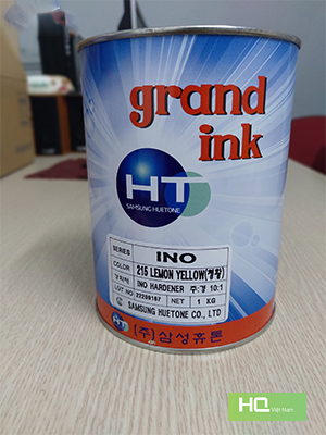Lemon yellow INO printing ink