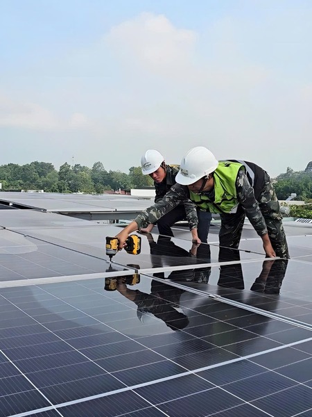 26.68kWp hybrid solar system with 21kWh ESS storage