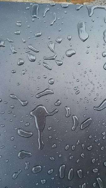 Non-stick metal coating