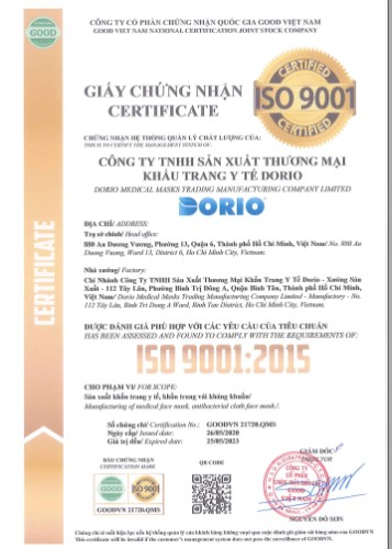 ISO 9001 Certificate