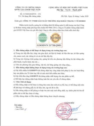 ISO 9001 Certificate