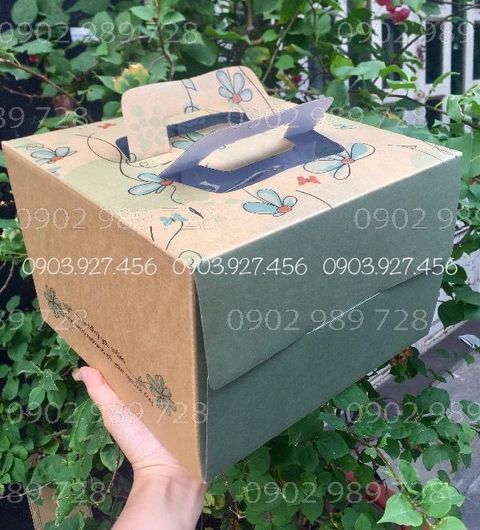 Cream cake box printing