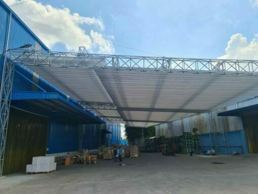 PVC folding roof tarpaulin