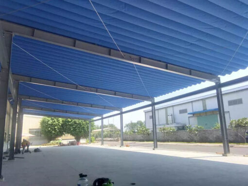 PVC folding roof tarpaulin