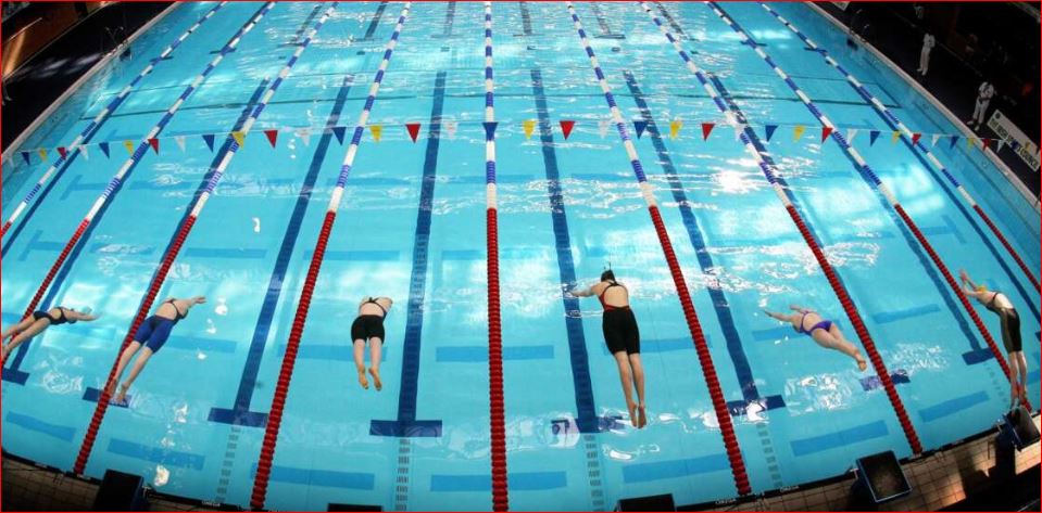 Commercial swimming pool