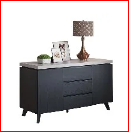 Living room cabinets and shelves