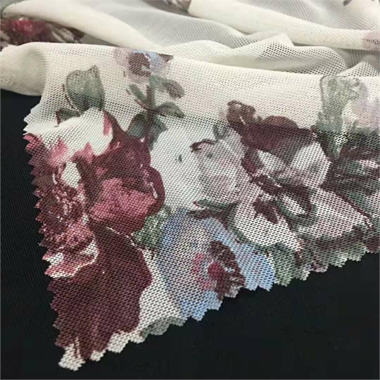 Printed mesh fabric