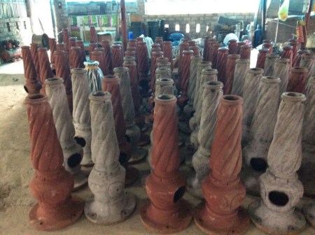 Decorative light post base