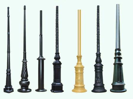Decorative light post base