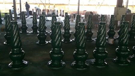 Decorative light post base