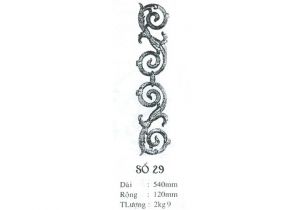 Cast iron baluster