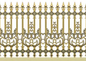 Cast iron fence