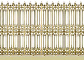 Cast iron fence