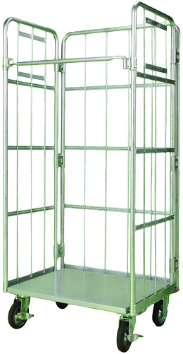 Galvanized hand trolley