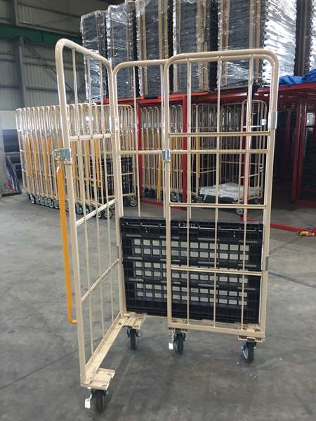 Plastic pallet hand trolley