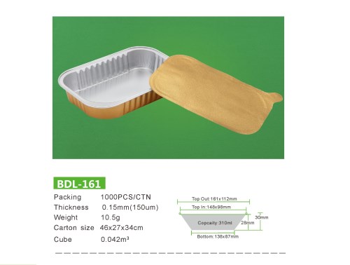 Aluminium foil aviation meal box