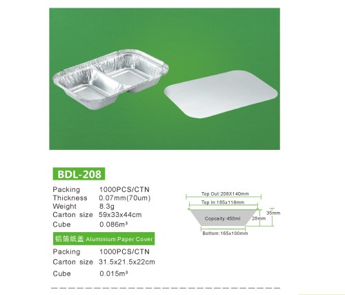 Compartment Foil Container