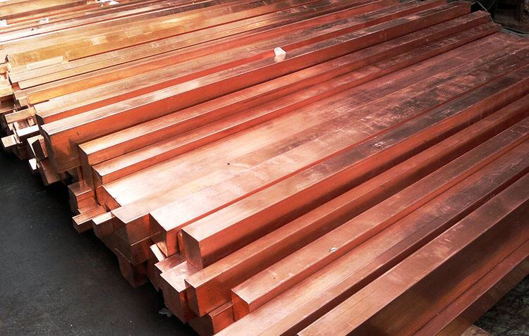 Red copper bars