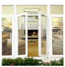 Steel core plastic door