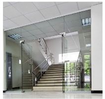 Tempered glass door