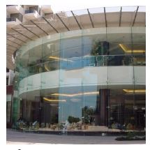 Tempered glass door