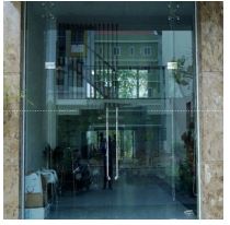 Tempered glass door