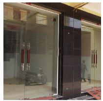Tempered glass door