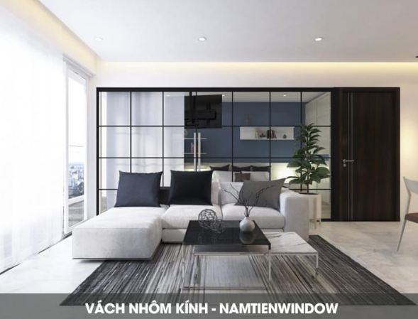 Aluminium glass partitions