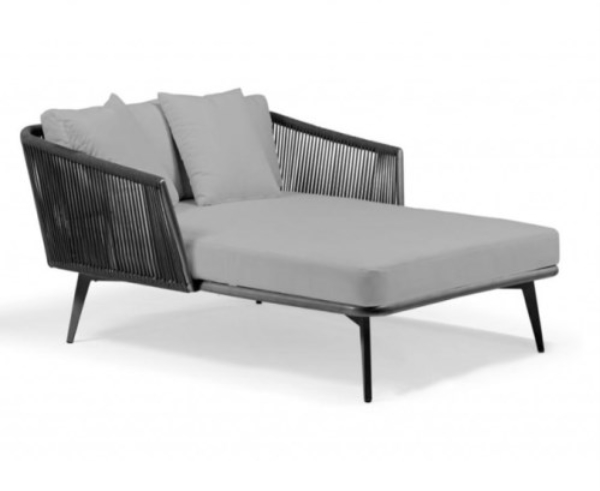 Alu frame with rope daybed