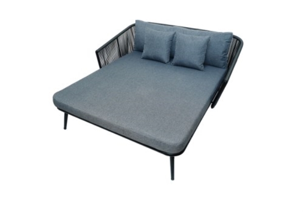 Aluminum frame with rope pool daybed