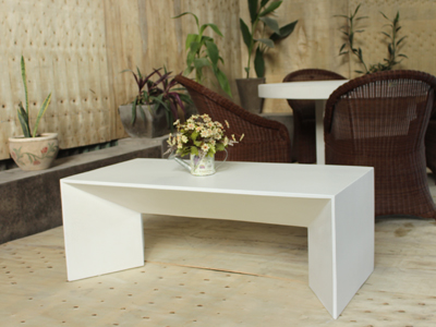 Nomad coffee white concrete cement