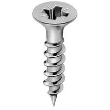 Deep thread wood screw