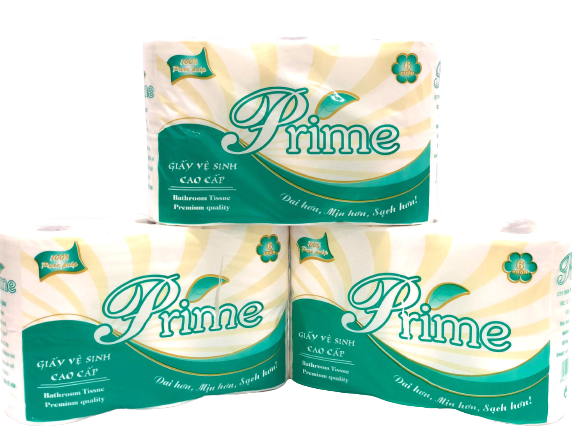 Toilet paper - 6 rolls with 3 green ply, and core