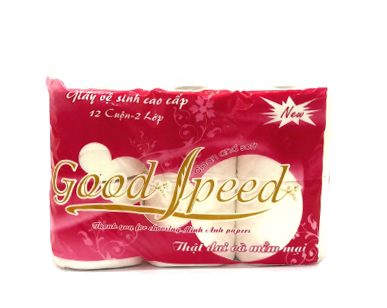 Toilet paper - 12 rolls, red