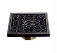 Black brass floor drain HM-01B