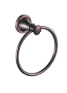 Black brass towel ring 8608H