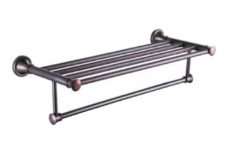 Black brass towel shelf HM-8612H