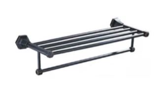 Black brass towel shelf HM-6612H