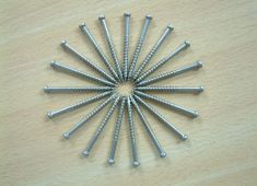 Screws and nuts for wood