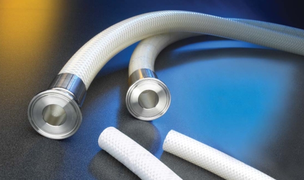 Braided silicone tubing