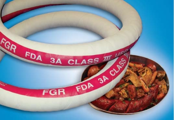 Flexible tubing for food