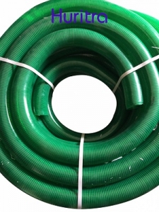Green steel core plastic hose