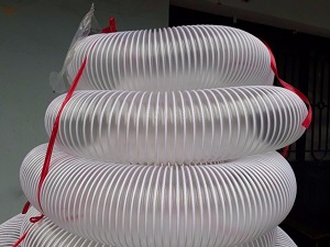 White gray plastic hose