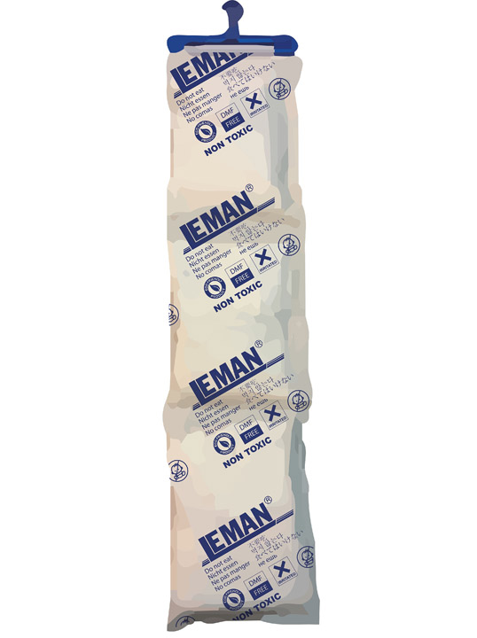 Leman 1000g desiccant strips (3-pouch chain)