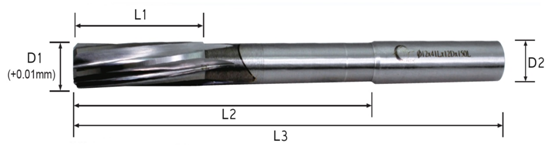 Carbide Spiral Flute Reamer