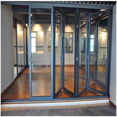 Aluminum glass door